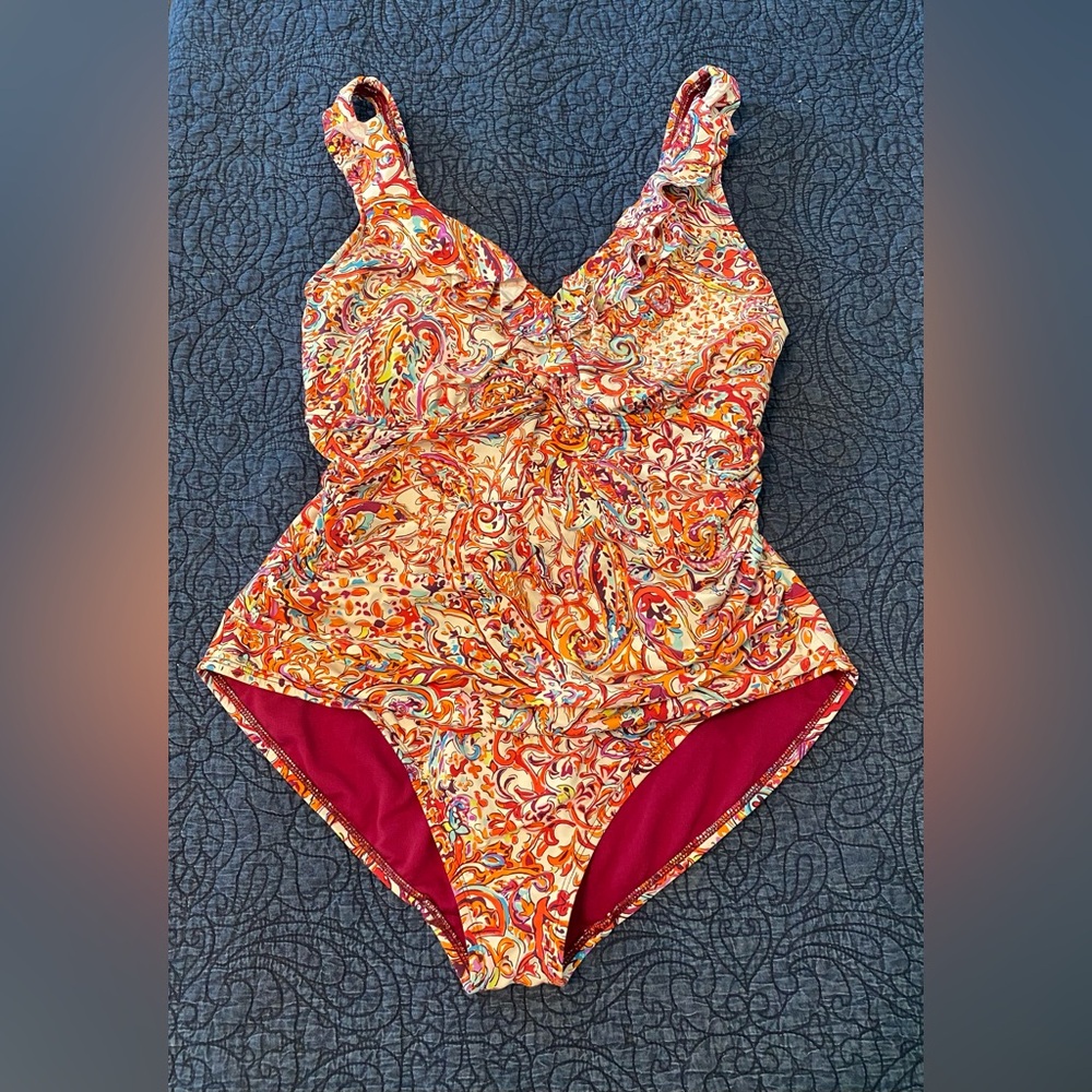 Plus size one piece swim suit 18W Ralph Lauren